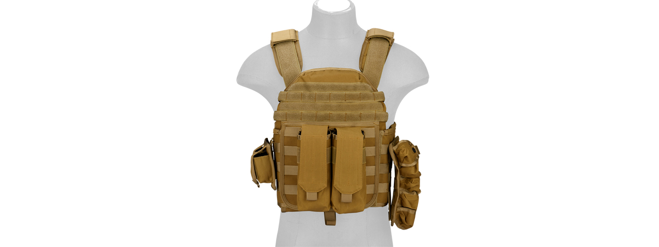 CA-8257DT Lancer Tactical Molle AK Tactical Vest (DE)