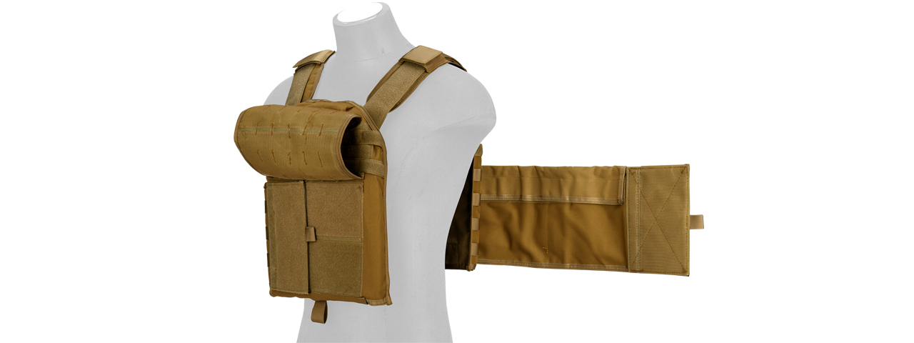 CA-8257DT Lancer Tactical Molle AK Tactical Vest (DE) - Click Image to Close