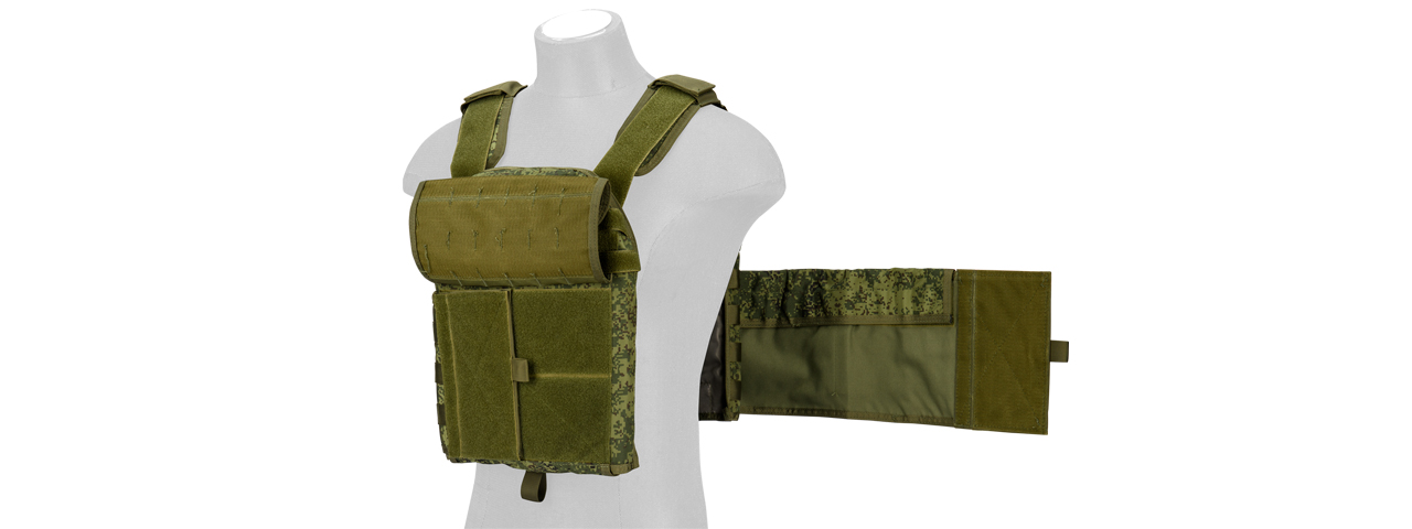 CA-8257FL Lancer Tactical Molle AK Tactical Vest (Digital Flora) - Click Image to Close