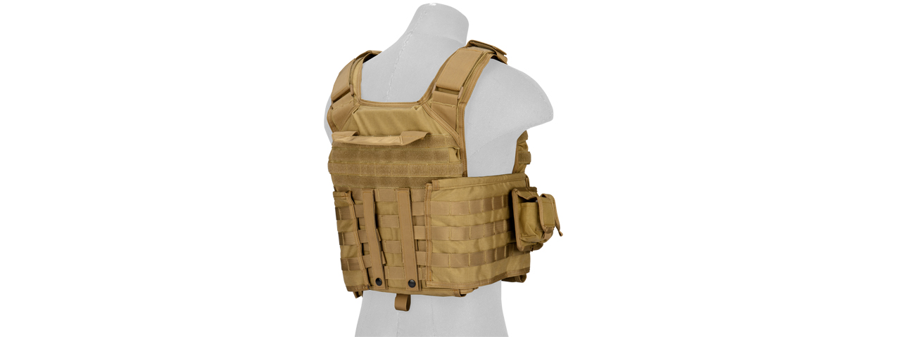 CA-8257LT Lancer Tactical Molle AK Tactical Vest (Tan)