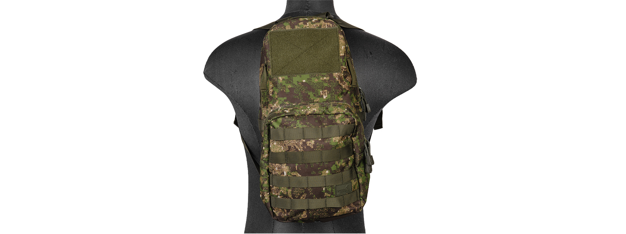 Lancer Tactical 600D Nylon Airsoft Molle Hydration Backpack (Color: PC Green)
