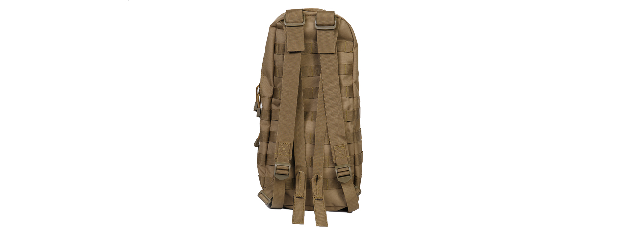 Lancer Tactical 600D Nylon Airsoft Molle Hydration Backpack (Color: Tan)