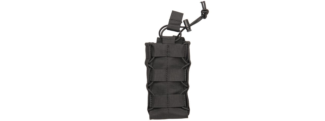 CA-881BN NYLON POUCH FOR RADIO/CANTEEN (BLACK) - Click Image to Close
