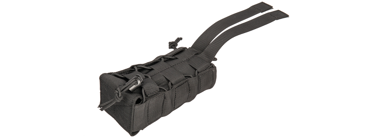 CA-881BN NYLON POUCH FOR RADIO/CANTEEN (BLACK) - Click Image to Close