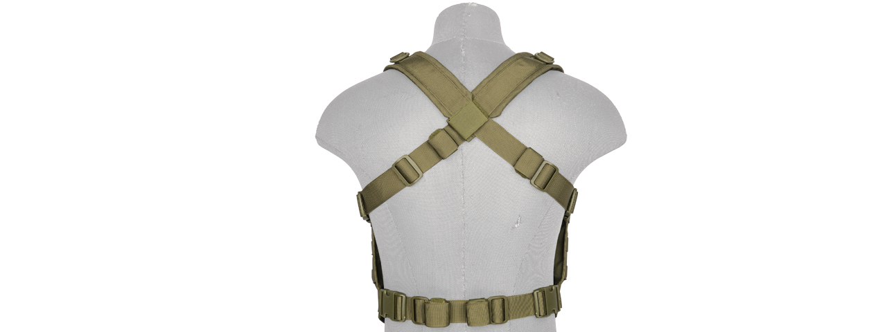 CA-882G LIGHTWEIGHT CHEST RIG W/ CONCEALED MAGAZINE POUCH (OD GREEN)