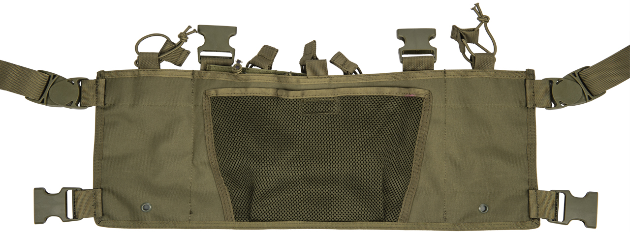 CA-882G LIGHTWEIGHT CHEST RIG W/ CONCEALED MAGAZINE POUCH (OD GREEN)