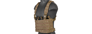 CA-882T LIGHTWEIGHT CHEST RIG W/ CONCEALED MAGAZINE POUCH (TAN)