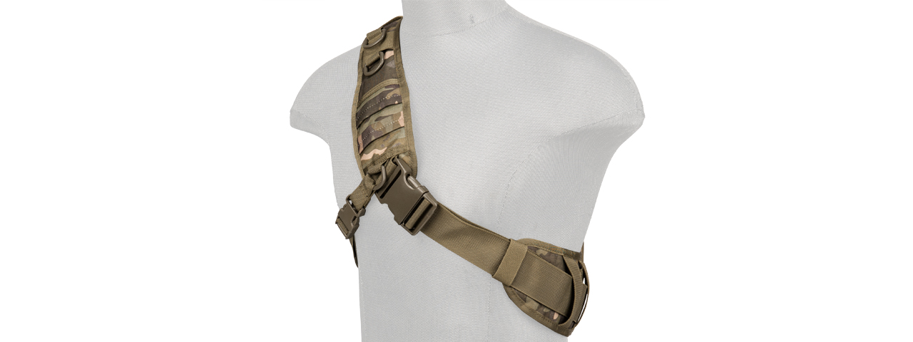 Lancer Tactical Airsoft Messenger Utility Shoulder Bag (Color: Camo Tropic) - Click Image to Close