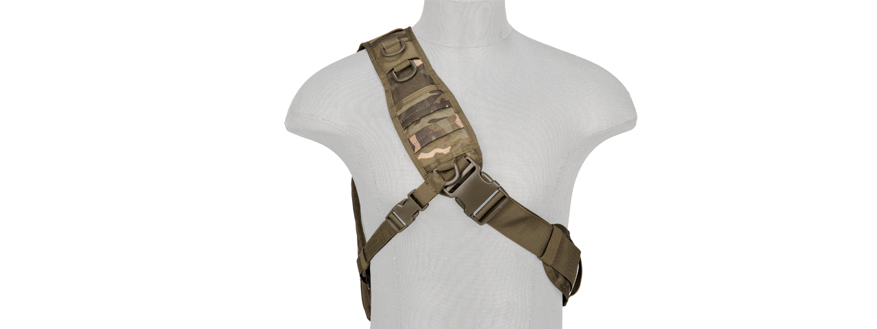 Lancer Tactical Airsoft Messenger Utility Shoulder Bag (Color: Camo Tropic) - Click Image to Close