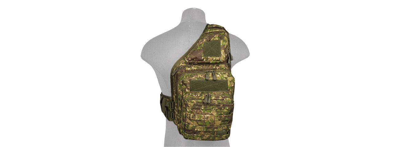 Lancer Tactical Airsoft Messenger Utility Shoulder Bag (Color: PC Green) - Click Image to Close