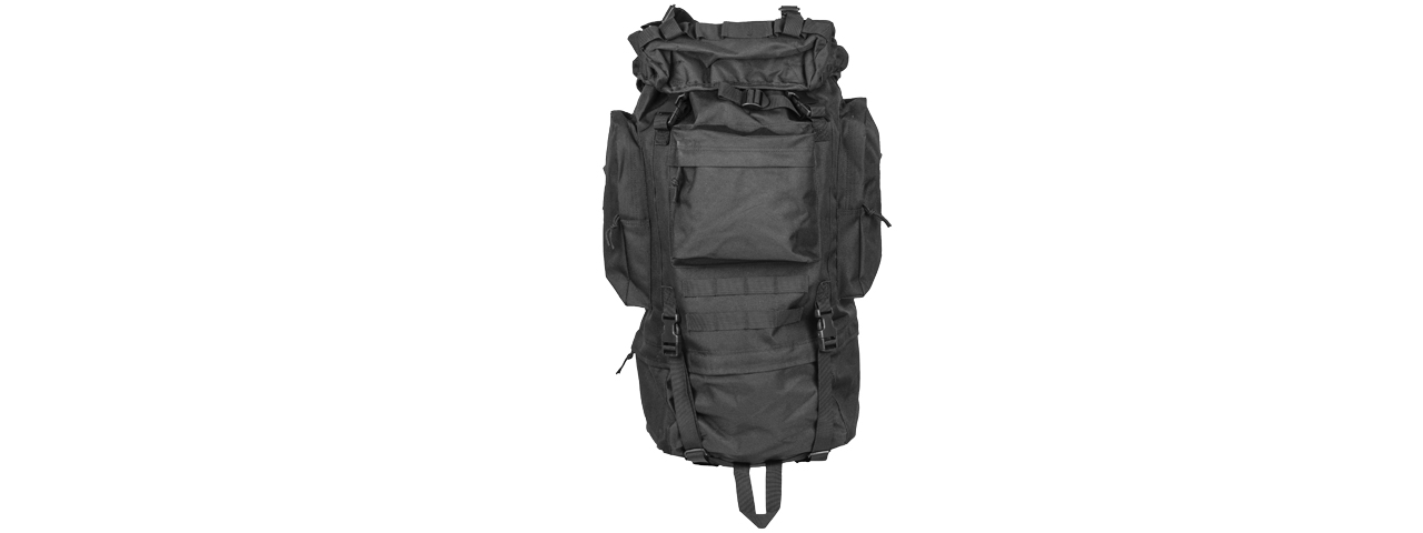 CA-L108B 65L WATERPROOF OUTDOOR TRAIL BACKPACK (BK) - Click Image to Close