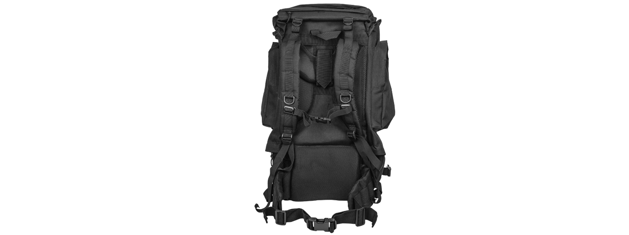 CA-L108B 65L WATERPROOF OUTDOOR TRAIL BACKPACK (BK) - Click Image to Close