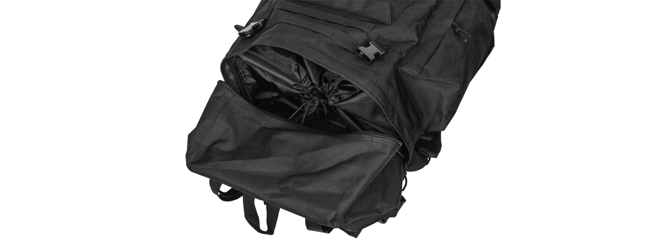 CA-L108B 65L WATERPROOF OUTDOOR TRAIL BACKPACK (BK) - Click Image to Close