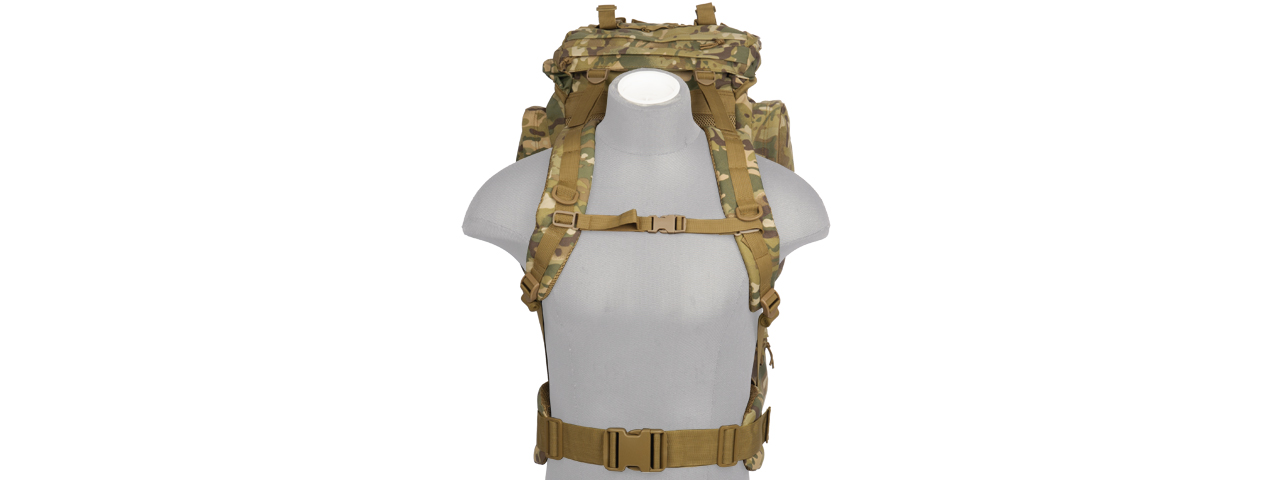 CA-L108C 65L WATERPROOF OUTDOOR TRAIL BACKPACK (CAMO) - Click Image to Close