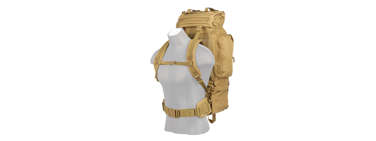 CA-L108T 65L WATERPROOF OUTDOOR TRAIL BACKPACK (CB) - Click Image to Close
