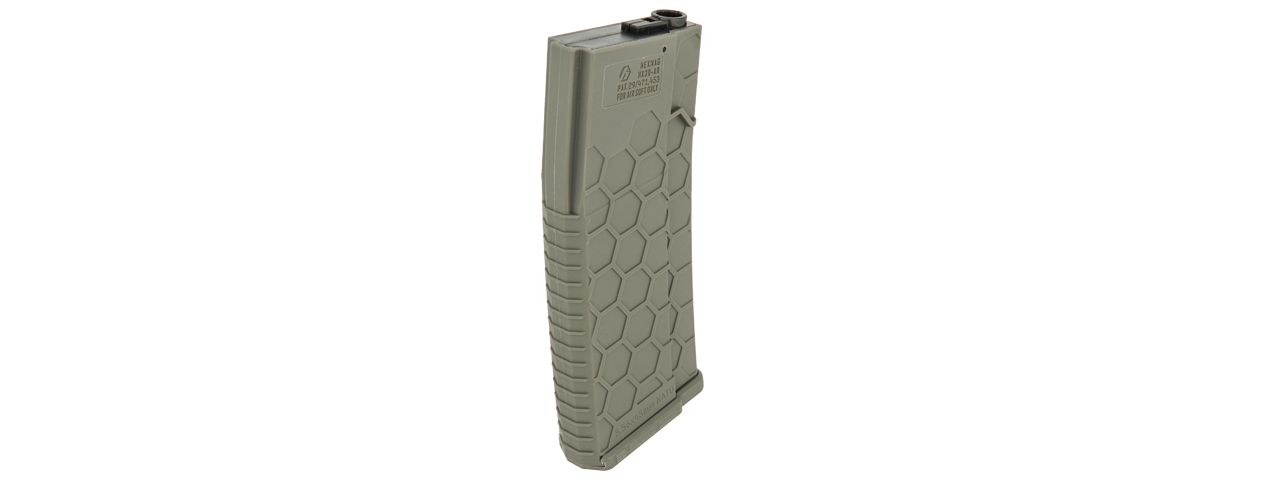 DYTAC HEXMAG LICENSED AIRSOFT 120RD MIDCAP MAGAZINE - OD GREEN