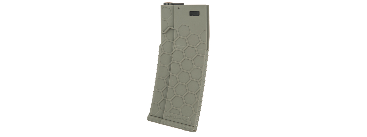 DYTAC HEXMAG LICENSED AIRSOFT 120RD MIDCAP MAGAZINE - OD GREEN