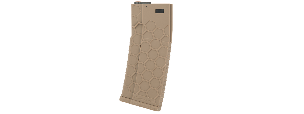 DYTAC HEXMAG AIRSOFT 120RDS MAGAZINES FOR M4 AEGS 5 PACK - TAN - Click Image to Close