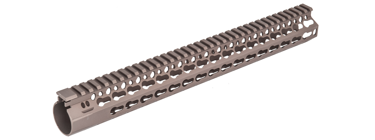 D-R27T 15" BR RAIL FOR TOKYO MARUI PROFILE (DARK EARTH) - Click Image to Close