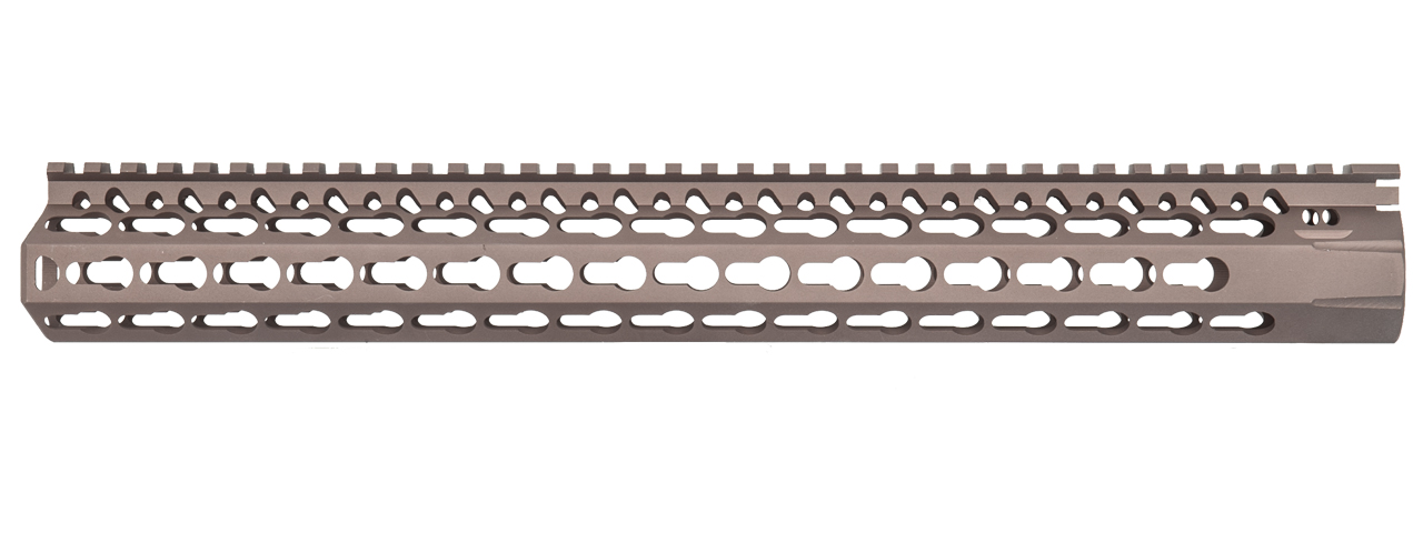 D-R27T 15" BR RAIL FOR TOKYO MARUI PROFILE (DARK EARTH) - Click Image to Close