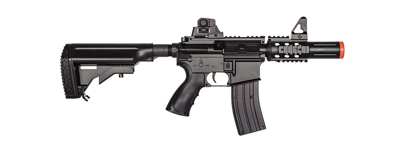 D3813 WELLS HYBRID GEARBOX M4 CQB AEG RIFLE (BK) - Click Image to Close