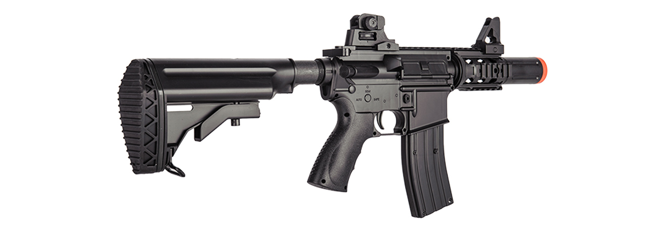 D3813 WELLS HYBRID GEARBOX M4 CQB AEG RIFLE (BK) - Click Image to Close