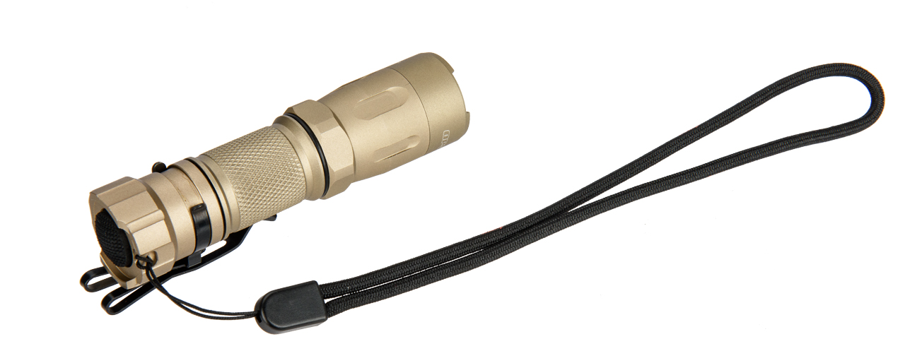 OPSMEN TACTICAL 800-LUMEN STROBE FLASHLIGHT - TAN