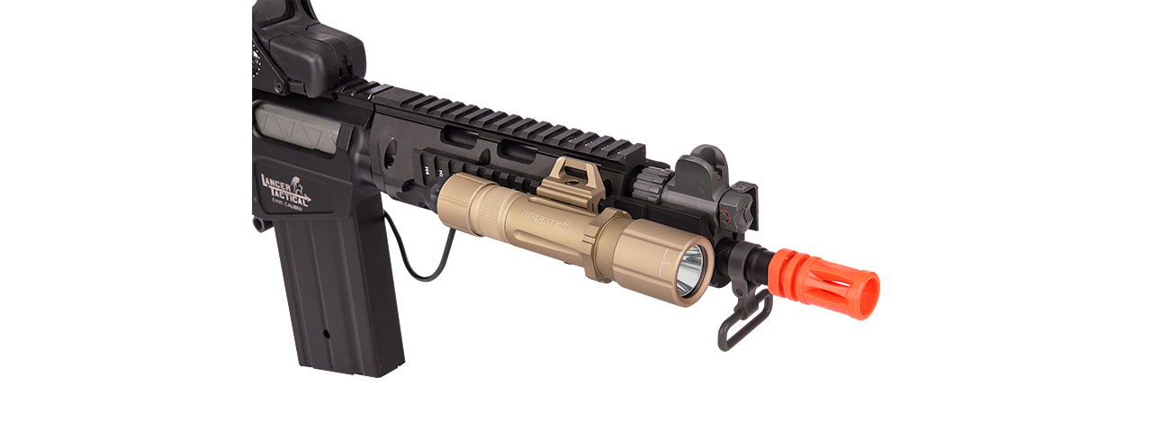 FAST501R-TN TACTICAL 800-LUMEN PICATINNY WEAPON LIGHT (TAN) - Click Image to Close