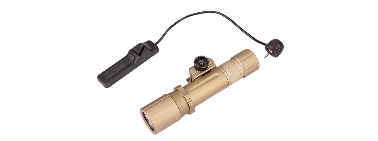 FAST501R-TN TACTICAL 800-LUMEN PICATINNY WEAPON LIGHT (TAN) - Click Image to Close