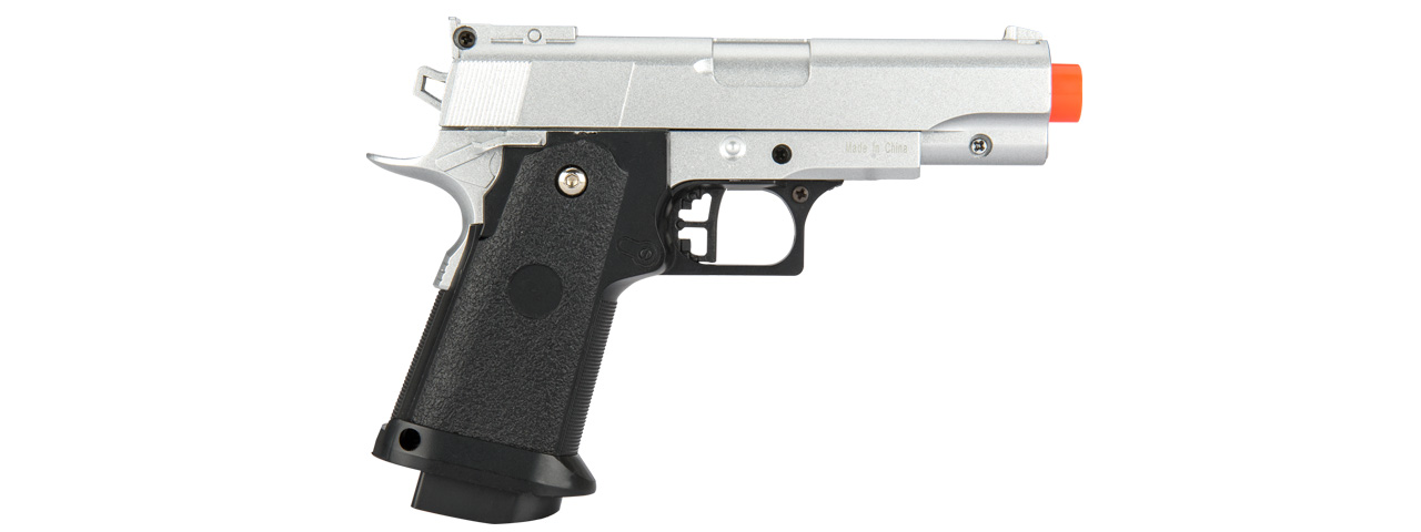 G10S METAL SPRING POWERED PISTOL (SILVER) - Click Image to Close