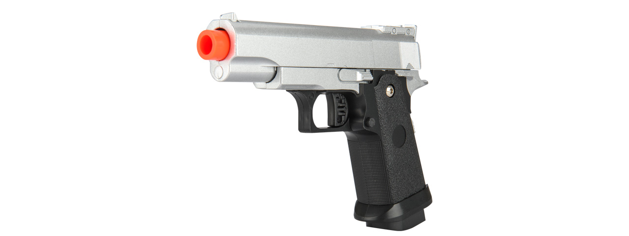 G10S METAL SPRING POWERED PISTOL (SILVER) - Click Image to Close