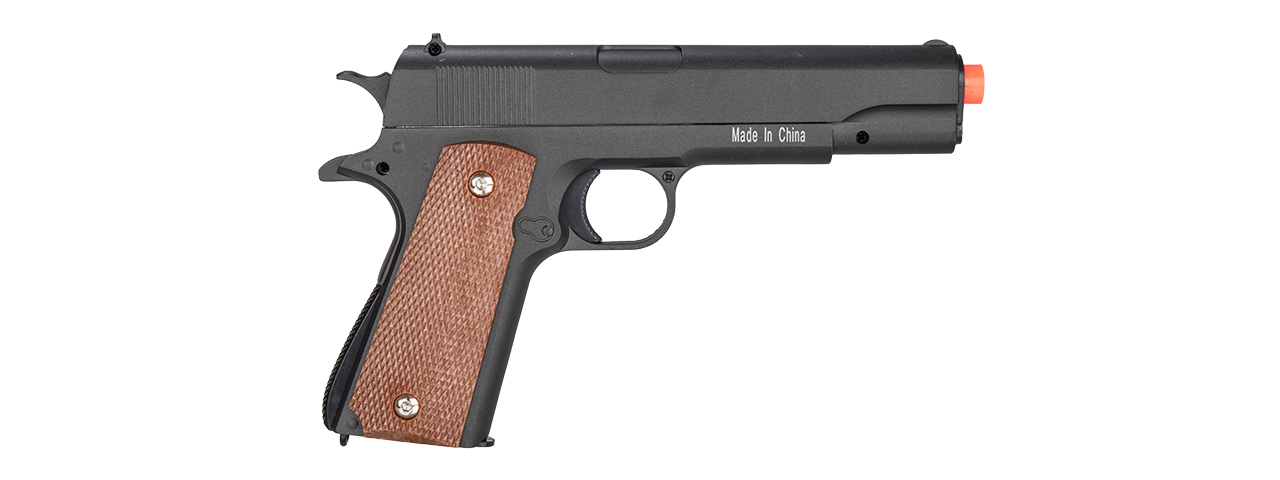 G13H SPRING PISTOL w/ HARD SHELL HOLSTER (BK) - Click Image to Close