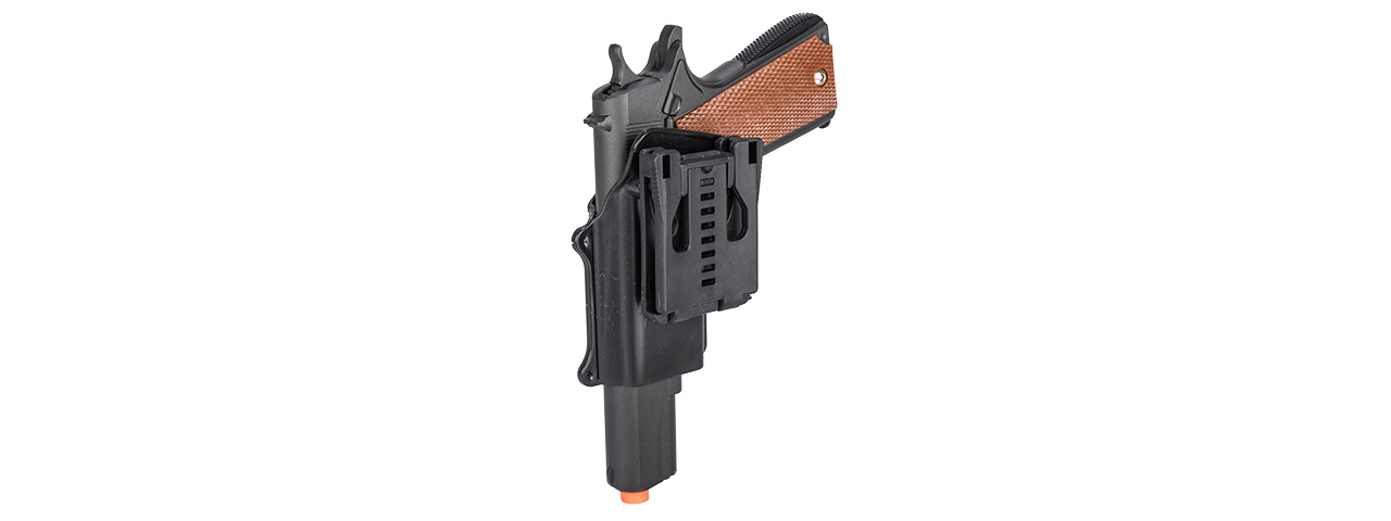 G13H SPRING PISTOL w/ HARD SHELL HOLSTER (BK) - Click Image to Close