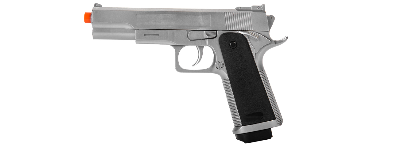 UKARMS G153S M1911 SPRING PISTOL IN SILVER - Click Image to Close