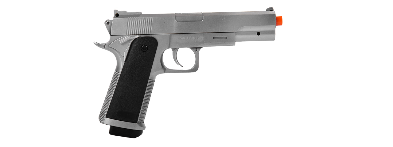 UKARMS G153S M1911 SPRING PISTOL IN SILVER - Click Image to Close