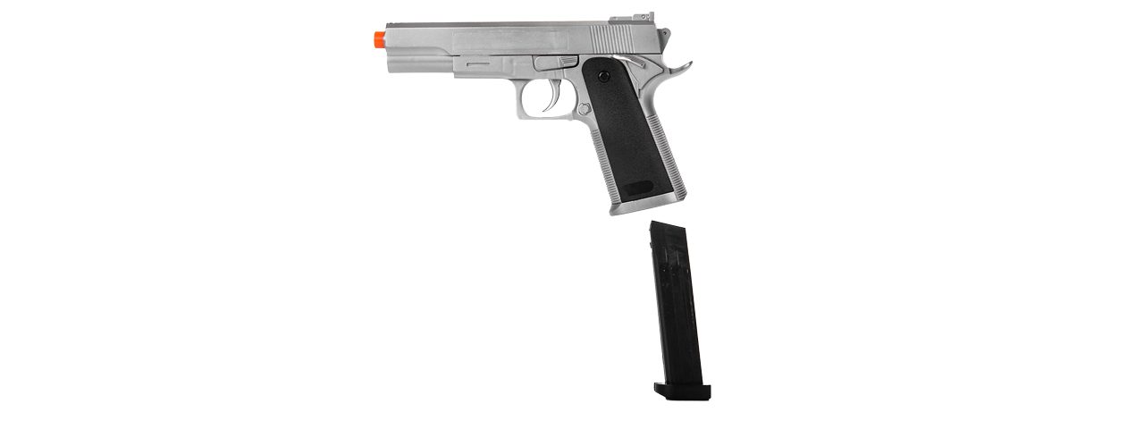 UKARMS G153S M1911 SPRING PISTOL IN SILVER - Click Image to Close