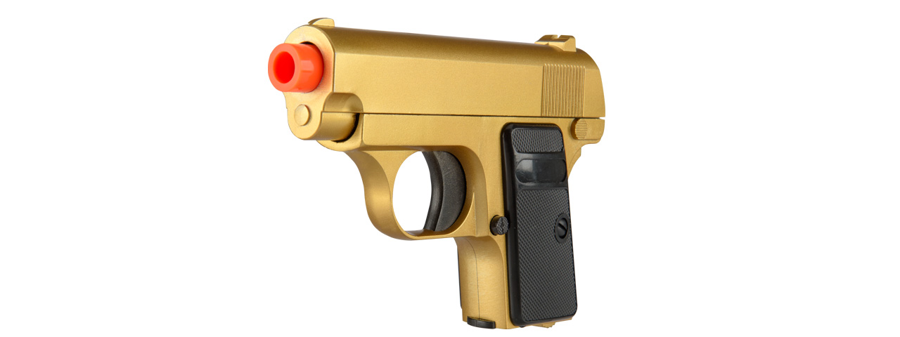 G1G Compact Spring Vest Pocket Airsoft Pistol (Gold) - Click Image to Close