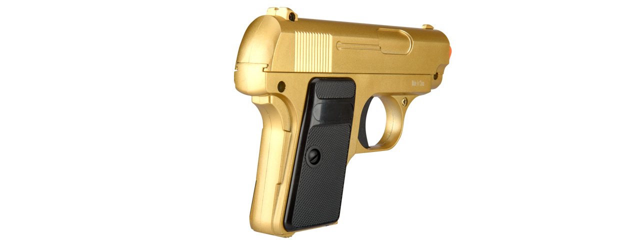 G1G Compact Spring Vest Pocket Airsoft Pistol (Gold) - Click Image to Close