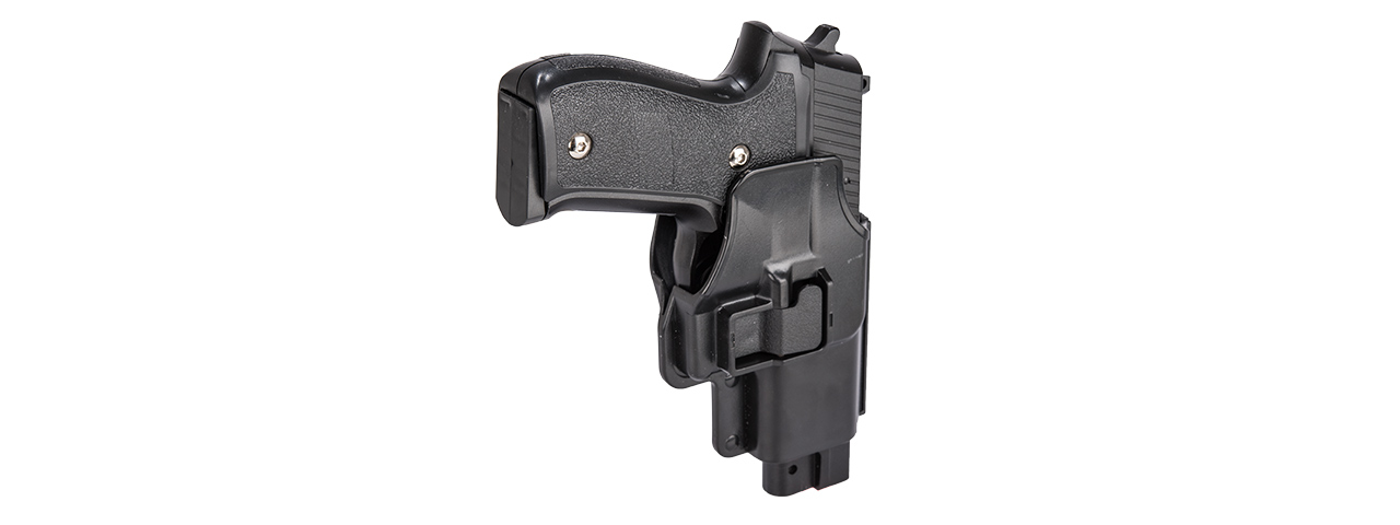 G26H SPRING PISTOL w/ HARD SHELL HOLSTER (BK) - Click Image to Close