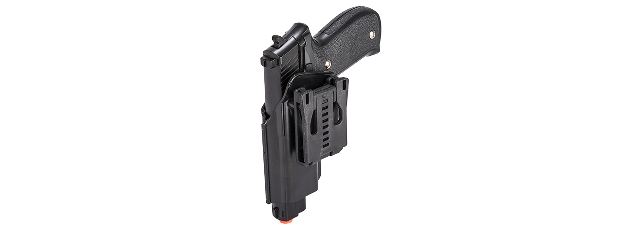 G26H SPRING PISTOL w/ HARD SHELL HOLSTER (BK) - Click Image to Close