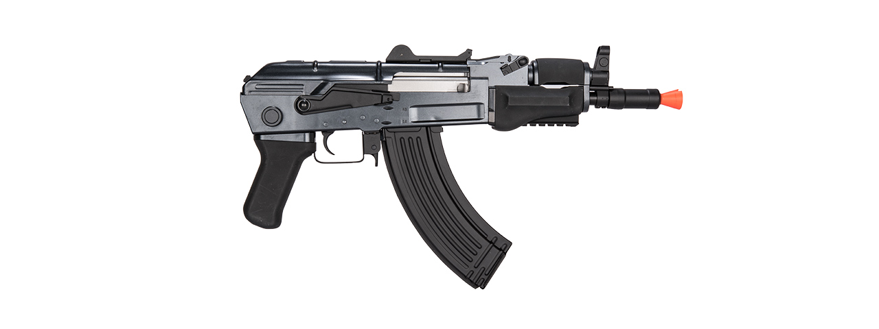 GALAXY AIRSOFT POLYMER BETA AEG AK47 CQB RIFLE - BLACK - Click Image to Close