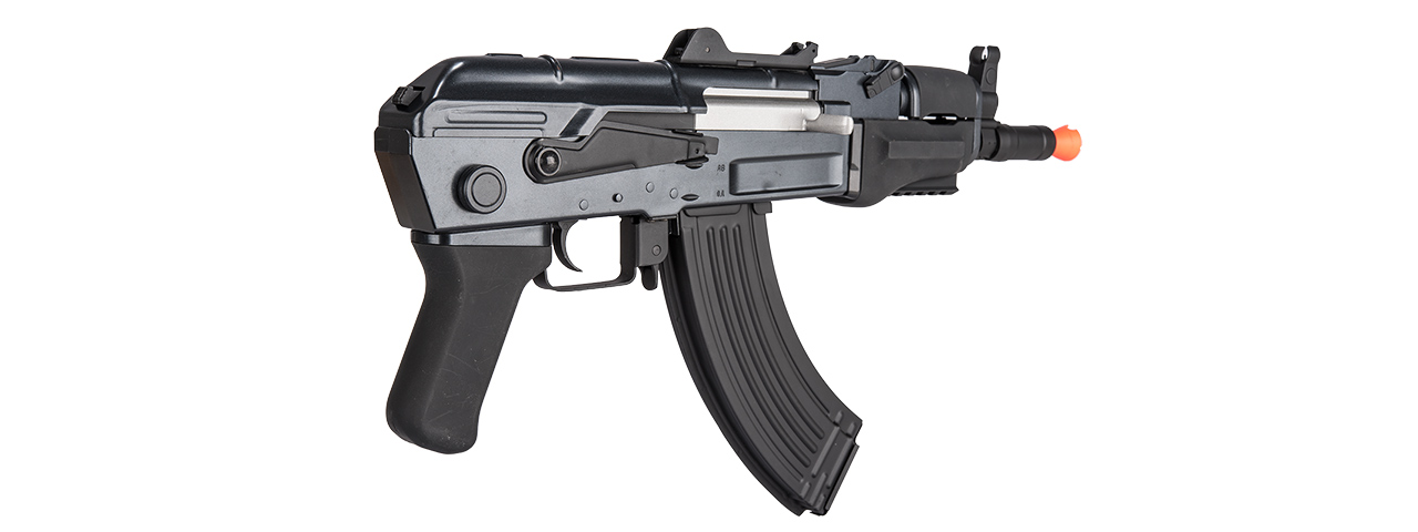 GALAXY AIRSOFT POLYMER BETA AEG AK47 CQB RIFLE - BLACK - Click Image to Close
