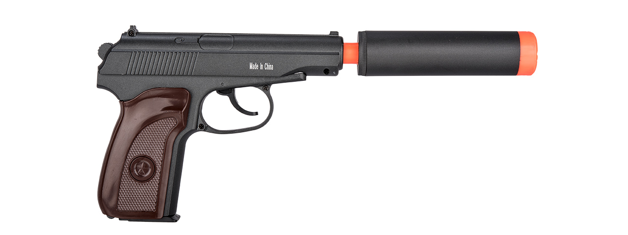 G29A Spring Pistol w/ Suppressor (Black) - Click Image to Close