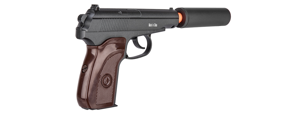 G29A Spring Pistol w/ Suppressor (Black) - Click Image to Close