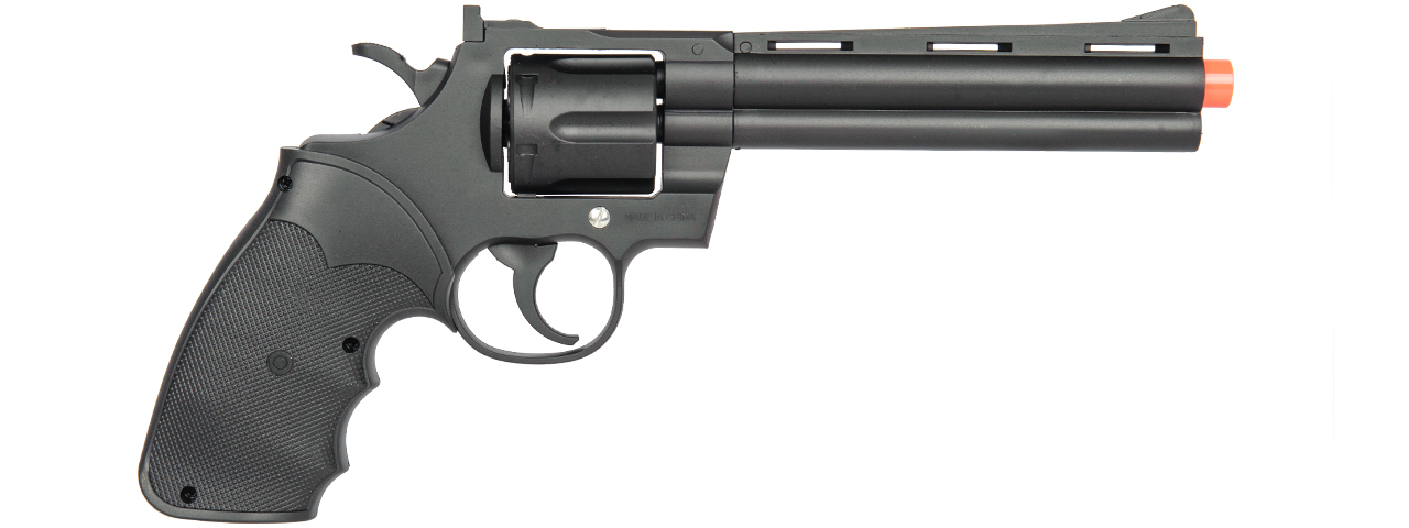 G36B UK Arms Spring Revolver Pistol (Black) - Click Image to Close