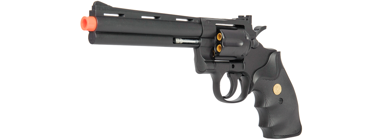 G36B UK Arms Spring Revolver Pistol (Black) - Click Image to Close