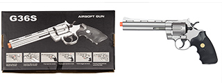 G36S UK Arms Spring Revolver Pistol (Silver)