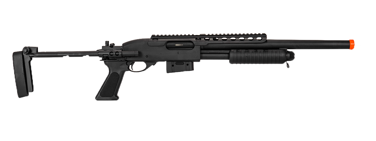 IU-7870 Atlas Custom Works M870 Tactical Shotgun (Black) - Click Image to Close