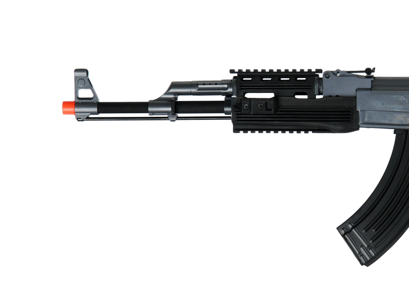 IU-AK47M-NB TACTICAL AK47 RIS AEG w/ FIXED STOCK (BK), NO BATTERY/CHARGER - Click Image to Close