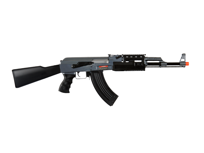 IU-AK47M-NB TACTICAL AK47 RIS AEG w/ FIXED STOCK (BK), NO BATTERY/CHARGER - Click Image to Close